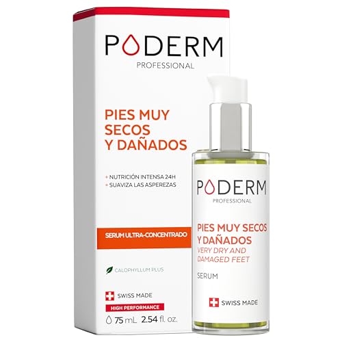 PODERM - PIES MUY SECOS Y DAÑADOS - Repara y nutre intensamente durante 24 horas - Pies visiblemente reparados en 7 días - Ingredientes 100% naturales - Cuidado de los pies - Swiss Made