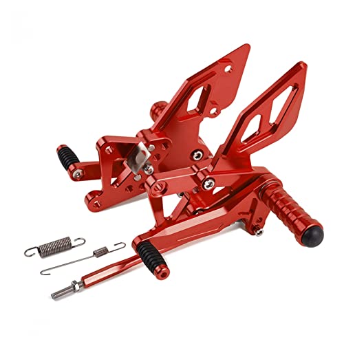 マギル 調整可能な後部セットリアセットフットペグフットレスト MT 03 MT 25 MT03 MT25ヤマハに合う YZF R25 R3 MT-03 MT-25 2013 2017 2018 2018 2018 フットスツール(Red)