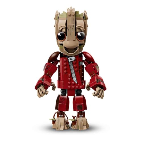 Image of LEGO 76341 Marvel Space Pirate Ravengers Jumpsuit Groot Toy Birthday Present Blocks Boys Girls Children 10 11 12 Elementary School Space Battle Robot