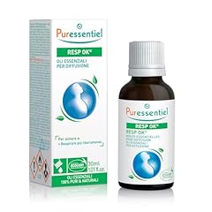 Idea Regalo - Puressentiel RESP OK Miscela Oli Essenziali per Diffusione, Aiuta a Respirare Meglio, con 18 Oli Essenziali OEBBD, 100% Puri e Naturali, Vegan e Cruelty Free, 30 ml