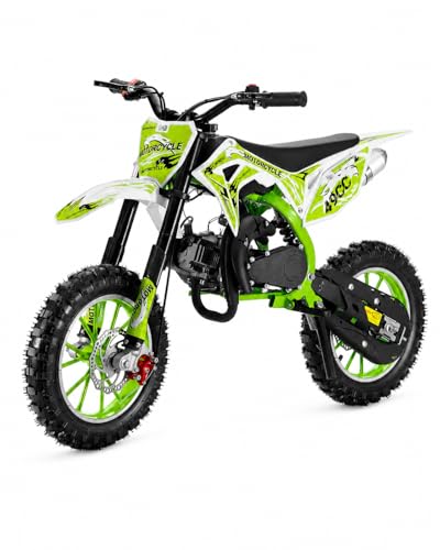 Image of 50cc Kid Gas Dirt Bike, 2-Stroke Gas Powered Kids Motorcycle