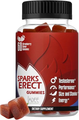 Testosterone Booster Gummies Male Enhancing Supplement Add 2 in Enlargement Gummies for Men Alpha Male Enhancement Chews Energy Strength Stamina Endurance Performance Natural Sparks Erect