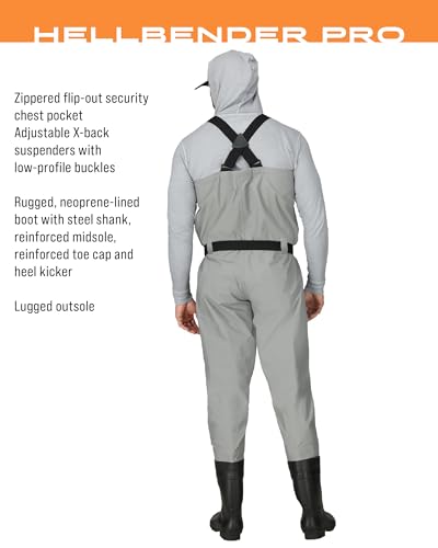 FROGG TOGGS Mens Hellbender Pro Bootfoot Fishing Chest Wader3