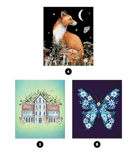 Brain Games - Sticker by Number: Enchanted Garden (24 Images to Sticker): Includes 2 Foil Sticker Sheets to Complete Each Image!