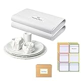 Harnyles Packpapier Umzug Set: 100 Blatt Verpackungspapier 39 x 54 cm zum Schutz zerbrechlicher Gegenstände und 96 farbige Umzugsetiketten 9 x 10 cm für Umzugskartons – Essentials für den Umzug