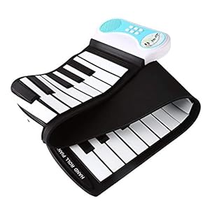 Kid’s 37-toetsen flexibel oprolbaar educatief elektronisch digitaal muziekpianotoetsenbord met opnamefunctie, 8…