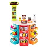 # Gioco di ruolo divertente # Questo supermercato giocattolo incoraggia i bambini a partecipare a giochi di ruolo divertente. I bambini possono collaborare, con uno che interpreta il commesso del supermercato, responsabile dell’esposizione dei prodotti e della cassa, e un altro che fa la spesa, spingendo il carrello o tenendo il cestino per scegliere gli articoli preferiti.
