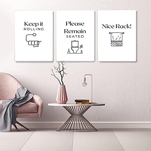 Tableau mural règles de toilettes humour pour égayer une salle de bain triste avec une toile 70x100