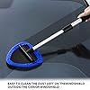 Windshield Cleaning Tool, Car Window Cleaner with 4 Washable Reusable Microfiber Pads, Extendable Long Handle Glass Wiper Cleaning Kit, Auto Accessories Universal for Office and Home (Blue) #4