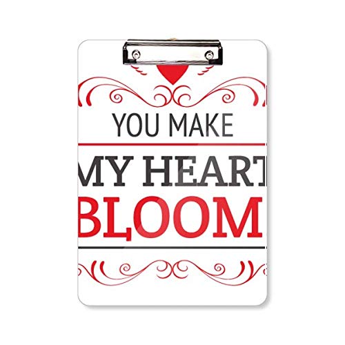 Bloc-notes A4 fleuri You Make My Heart Bloom pour organiser votre bureau créatif