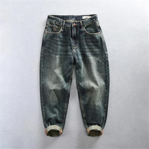 Men's Autumn Pants Vintage Jeans for Men Winter Trousers Male Casual Pants2