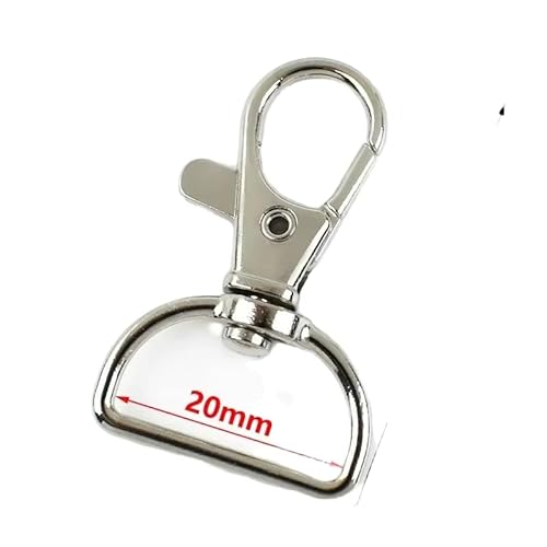 ���u�X�^�[�o�b�N���o�b�O�X�g���b�v,�J���r�i�t�b�N�t���X�C�x���N���X�v,20mm, 25mm, 10-100p 30Pcs/Silver-20mm
