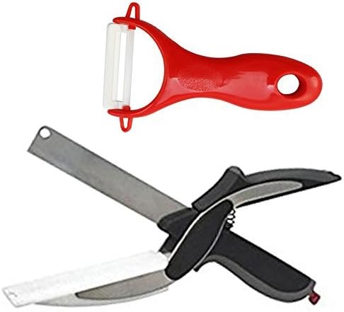 Scissors Board Gift Fruit & Vegetable Peeler Ceramic Knife Random Color Available