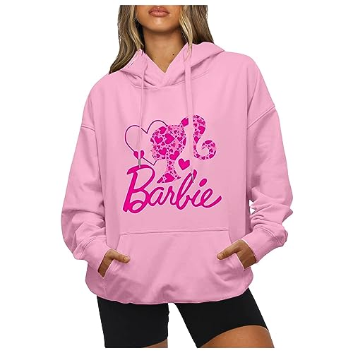 Generisch Barbie Kleidung Damen, Pullover Damen Herbst Barbie Basic Hoodie...
