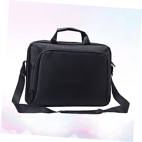 STOBOK 15.6-Inch Laptop Bag Portable Computer Shoulder Bag for Men and Women Water-Repellent Briefcase Adjustable Strap for Business and Travel4