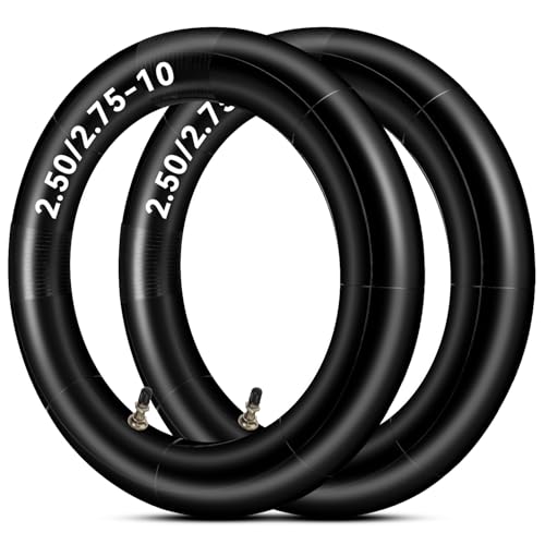 HIAORS 2.50/2.75-10 Inner Tube Replacement for Razor MX650 MX500 SX500 Syx Moto CRF50 XR50 49cc 50cc 70cc 2-Stroke Mini Dirt Bike DRZ70 TTR50 JR50 PW50 Motovox Pit Bikes Heavy Duty Parts 2-Pack