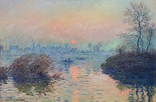 Poster Impression sur Toile Monet Salon Moderne Lumineux 60x90cm