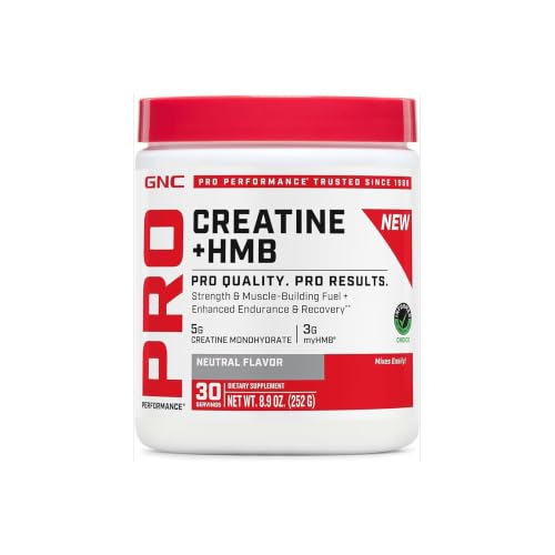GNC Pro Performance Creatine Monohydrate + HMB, 30 Servings