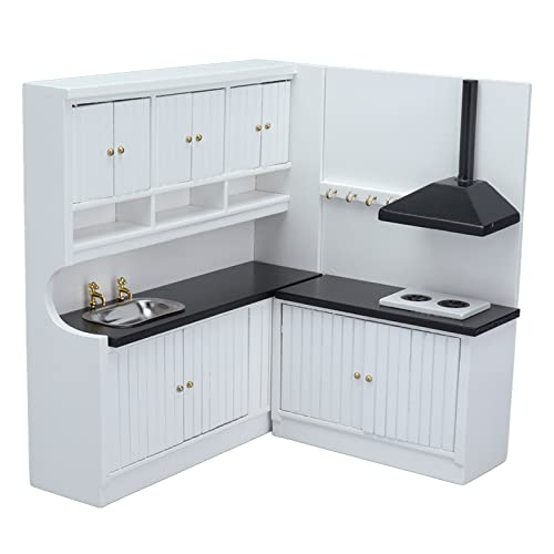 Dilwe Puppenhaus-K¨¹chenplatte, 1:12 Puppenhaus-Arbeitsplatte, Spielzeug, Miniaturmodell aus Holz, Puppenm?belWawa House – Bild 7