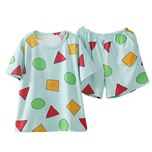 GILIOS Pijama Sin Chan Man Pajama Sinchan Summer Short Sets Pajamas Couples