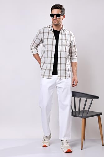 Image of EditLook Men's Denim Cotton Blend Oversized Loose Baggy Fit Mid Rise Jeans Pants for Men