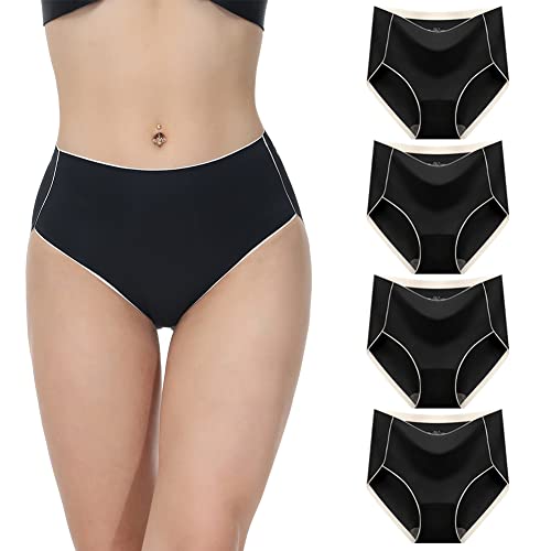 Sweetneed chida yi damenunterwäsche nahtlos unterwäsche Damen Mittlere Taille Hochbeinige Ausführung Hipster Slips Damen Hochwertige Unterhosen Frauen Modal Seamless Schlüpfer Damen Slips Mehrpack Cover