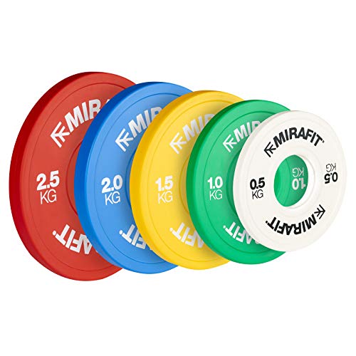 Mirafit IWF Coloured Fractional Weight Change Plates - White - 2 x 0.5kg