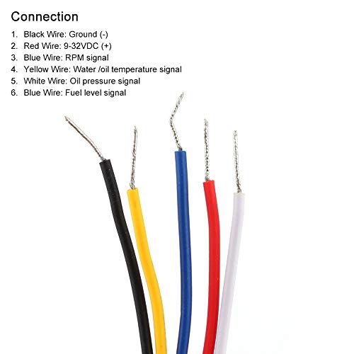 Fastuu 6‑In‑1 Multifunctional Gauge, Gps Speedometer Tachometer Voltmeter Water Temp Fuel Level Oil Pressure Gauge, Waterproof Anti‑Fog Combo Gauge For Car, Boat, Yacht, Etc(Black Us) #TOP4