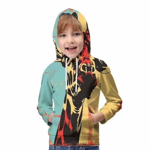Sweat-shirt chien capuche pour enfants pull motif 3D cool - 5
