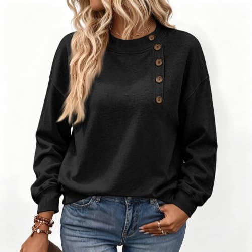 Crewneck Sweatshirts Women Fall Y2k Vintage Fleece Oversized Sweatshirt - image 3