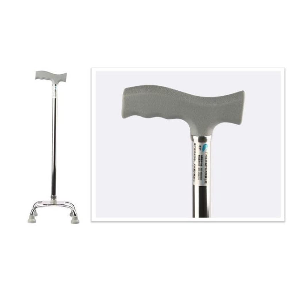 GCX- Muletas de Acero al Carbono for Ancianos, Capacidad de Peso de 4 pies, Longitud de extensión de 200 kg, bastón for Caminar de 64 a 87 años Firma