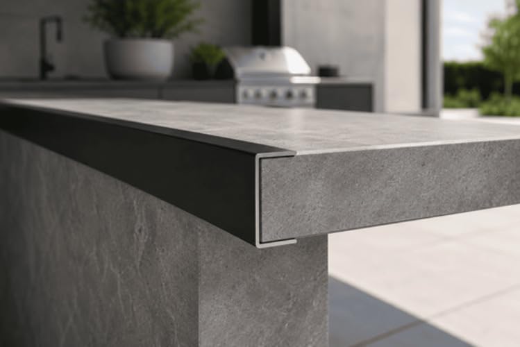 U-Profil Aluminium 40 mm Schenkel RAL 9005 Schwarz 1 mm – Alu nach Maß, 2000 mm, SCHENKEL: 40x160x40 mm