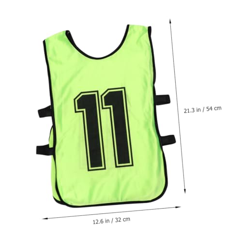 Gilet d'équipe en polyester vert confortable pour distinguer vos joueurs - 2