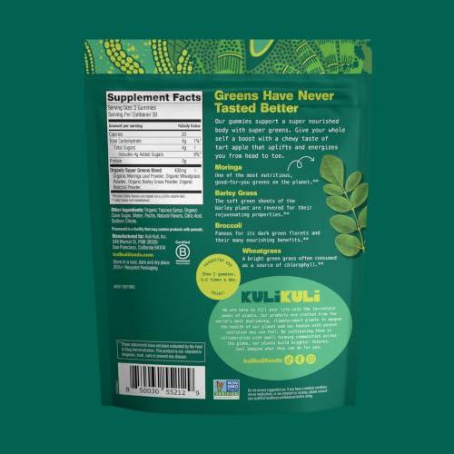Image of Kuli Kuli Super Energy Gummies - Energy Supplements with Moringa, Caffeine-Free Natural Energy Booster - 60 Non-GMO, Gluten-Free Moringa Gummies - Variety Pack