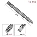 uxcell 10 Pcs PH2/SL6 Magnetic Double Ended Screwdriver Bits, 1/4 Inch Hex Shank 2.56-inch Length S2 Power Tool