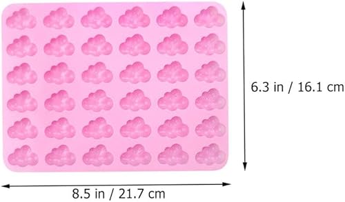 Miniatura 6 de Kichvoe Molde de chocolate 2 piezas 3D Nube Fondant Moldes de silicona en forma de nube, moldes de chocolate para tartas, cupcakes, manualidades