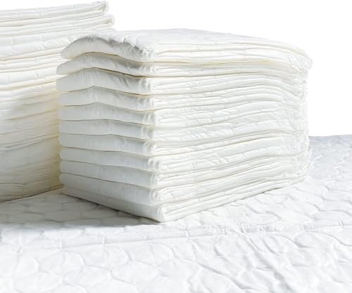 Cambiador Desechable Bebé 60x60 Cm 50 Unidades, 2 Paquetes Cambiador Bebé, Empapadores Bebé Absorbente