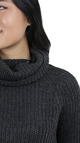 Image of ToBeInStyle Women's Classic Knit Fold Over Turtleneck Pullover