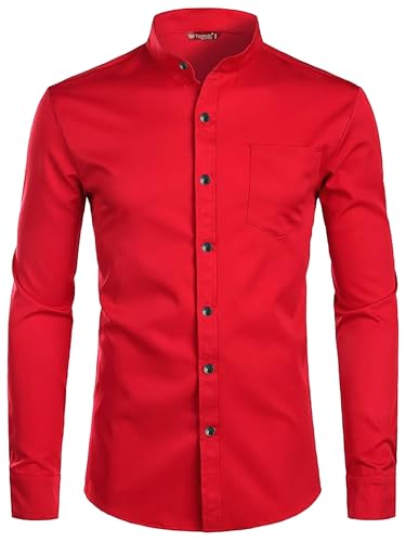 Image of Men's Slim Fit Beige Color Cotton Blend Casual Shirt