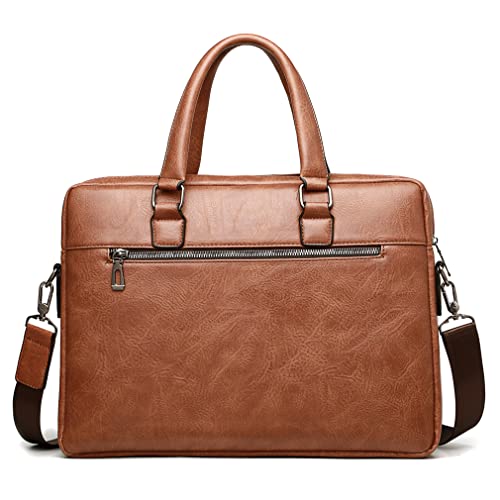 Hebetag Small Leather Sling Shoulder Bag Messenger Pack for Men Women Outdoor Travel Business2