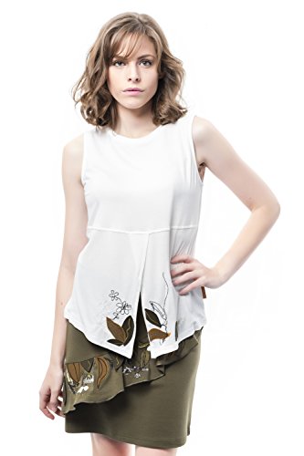 MAMATAYOE Almendro Tricot, Blanc, M Femme Cover