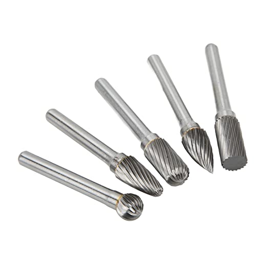 Set de 5 Fresas Rotativas de Carburo de Tungsteno 6mm miniatura 2