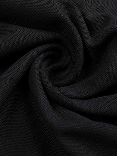 Image of TECHNOSPORT Men's Solid Slim Fit Polo Collar T-Shirt MATPIQ Half Sleeve Button Polyester for Gym Golf Casual Anti Odour UPF50+