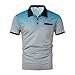 todays deals in amazon of prime clearance Mens Shirts Casual Stylish Button Down Short Sleeve Polo Shirt Summer Vacation Shirts Loose Athletic Pullover Tee work shirts for men 2024 Gray XL