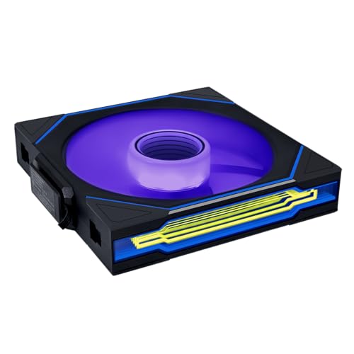 Image of Lian Li UNI Fan SL-Infinity Wireless 140- Single Pack -2.4 GHz Wireless Signal Control-ARGB Fan-Customizable Double Infinity Mirror Effect-Daisy-Chain Design- Without Controller - Black (14SLIN1W1B)