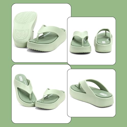 Image of DOCTOR HEALTH SUPER SOFT Women's Orthopedic Soft Platform Slippers | Ultra-Cushioned Shock Absorbing Footbed | Lightweight Anti-Skid Everyday Wear Comfort Flip Flops for All-Day Support