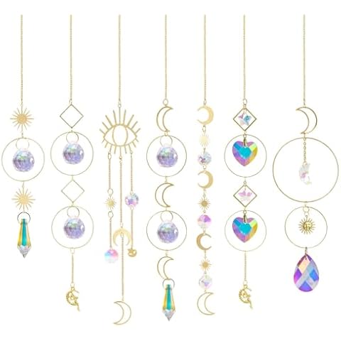 OFFCUP Crystal Suncatchers, 7pcs Rainbow Prism Cover
