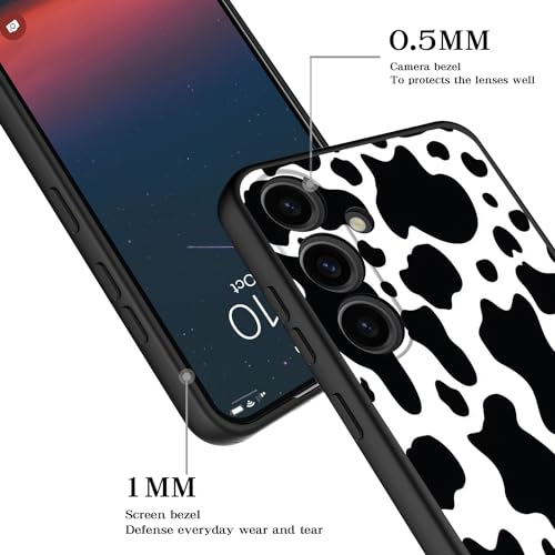 HQUSZPT Phone Case Compatiable for Samsung Galaxy S25 Plus 5G,Slim Shockproof Protective Cover for Man Women Girl Boy Children,Cow Print by HQUSZPT - Image 2