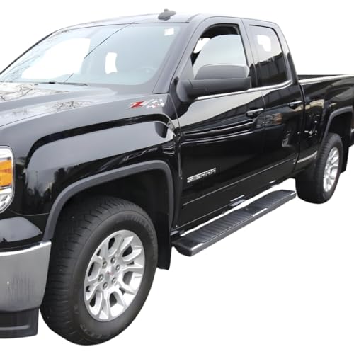 Image of Z71 4x4 Badge Emblems 2-Piece in Chrome with Red for 2007-2020 Silverado, Sierra, and Canyon - Suitable for Hood - Fits 1500, 2500HD, and 3500HD Models (Chrome)
