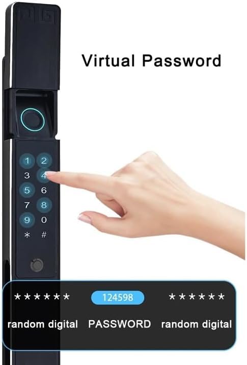 Serratura intelligente impermeabile password intelligente per impronte digitali serratura automatica serratura per porta scorrevole esterna TT sblocco intelligente